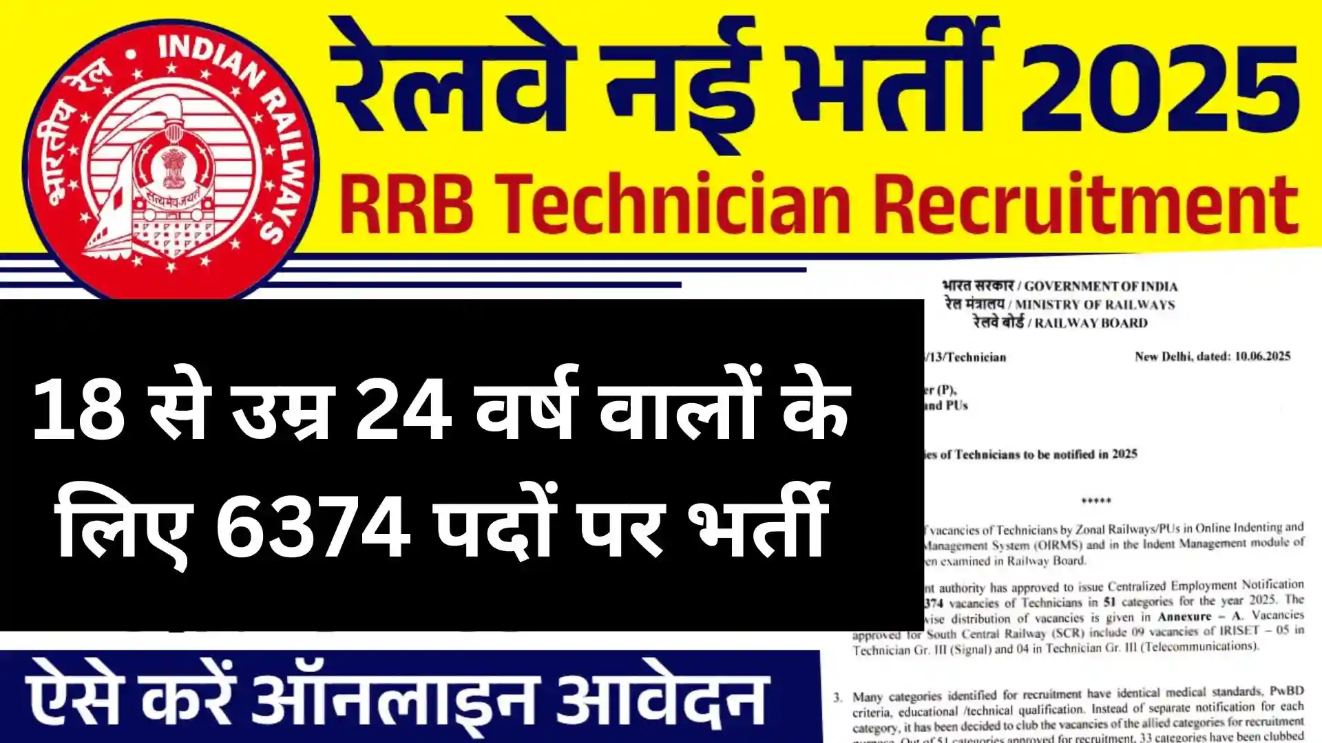 RRB Technician Recruitment 2025